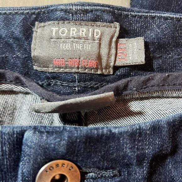 Torrid Mid-Rise Flare Jeans - Picture 3 of 4